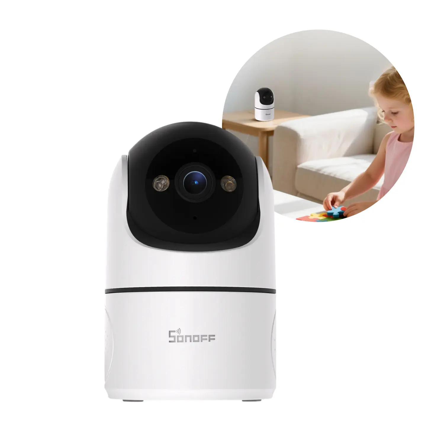 SONOFF Smart Indendørs Overvågningskamera | CAM-PT2