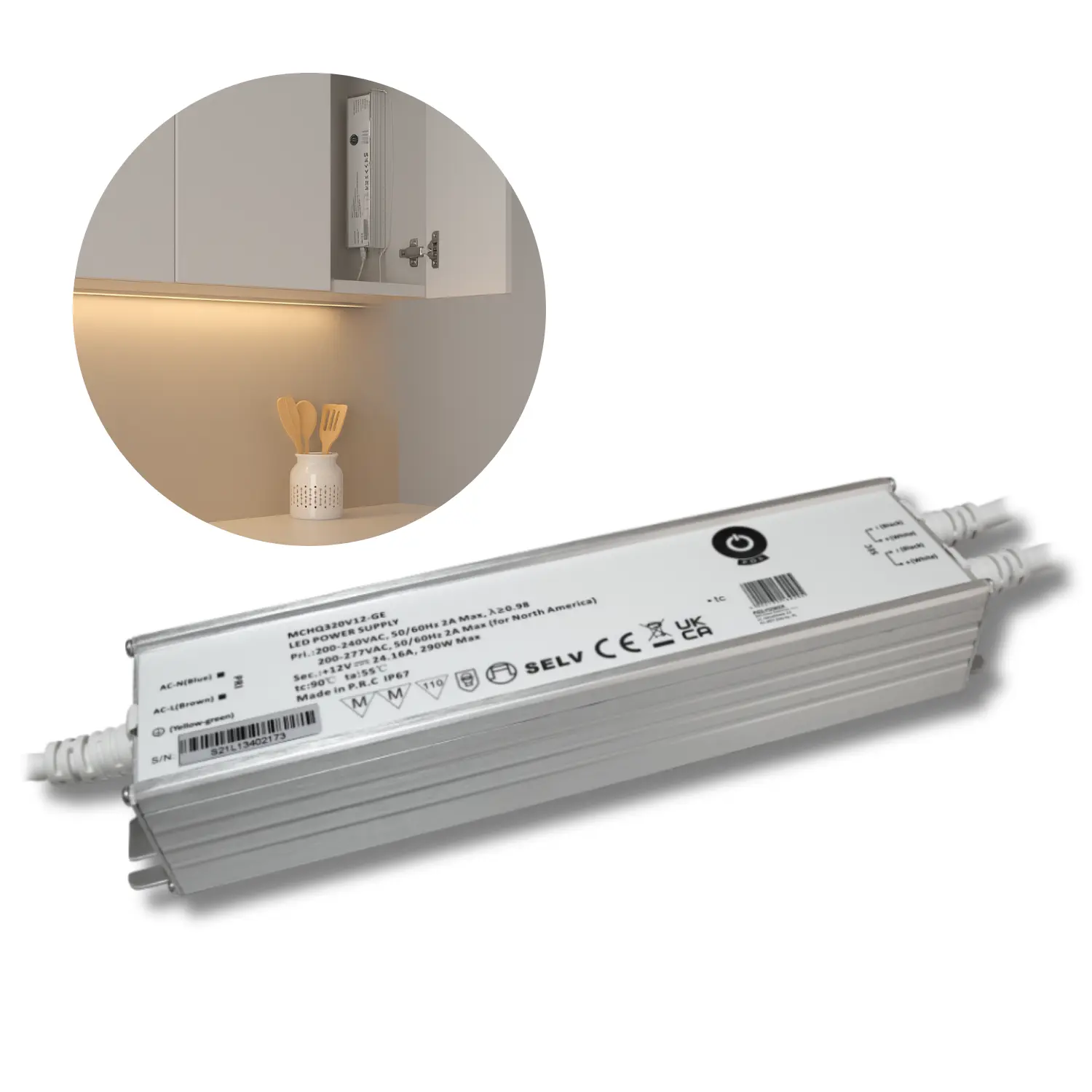 LED Driver 12V / Transformator | 0–290W | 24,16A | IP67