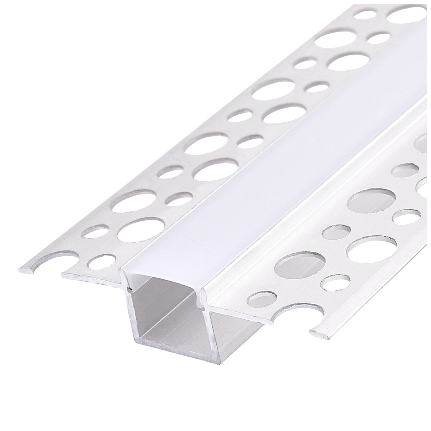 LED-aluminiumprofil | 1 m | 12 mm | Infälld | Vit