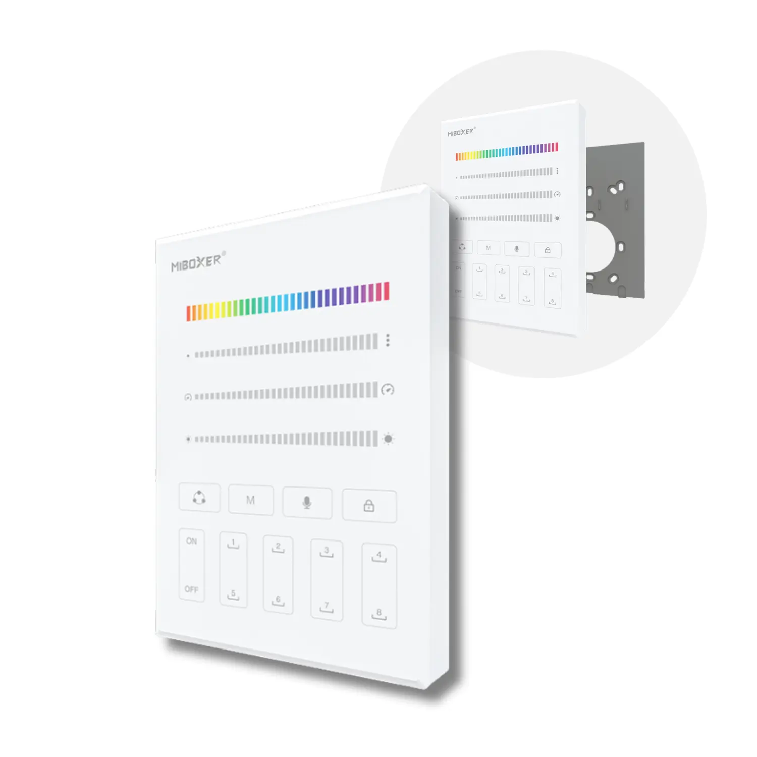 MiBoxer SPI Wandpaneel | RGB | 1 Zone | Wit | B9