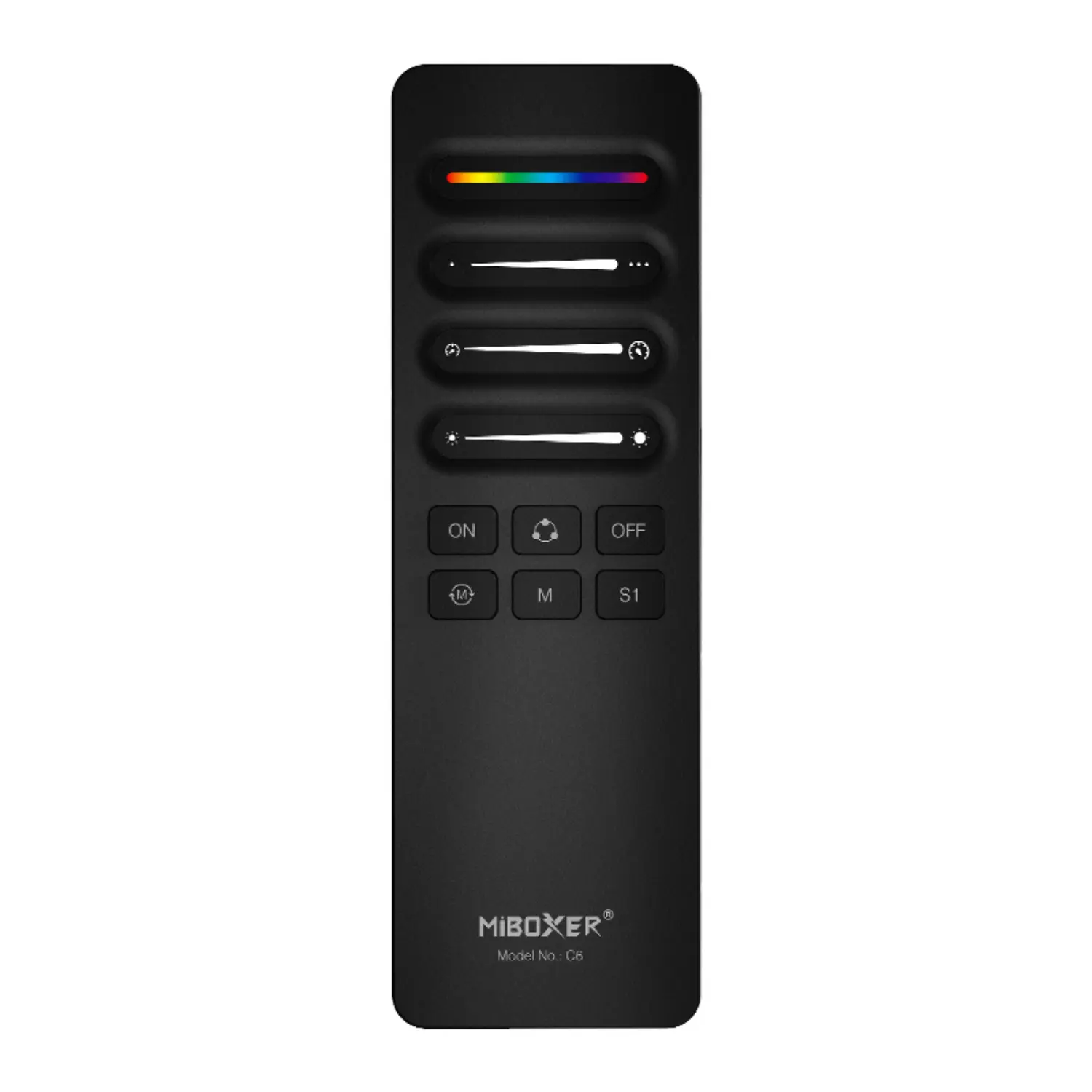 MiBoxer SPI afstandsbediening | RGB+CCT | 1 zone | Zwart | C6
