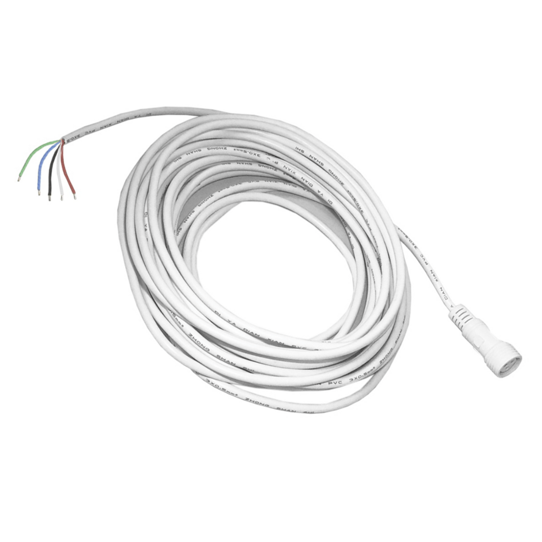 10 Meter Stromkabel | Troldtekt LED-Schiene | 24V-Schiene | Mit RGBW