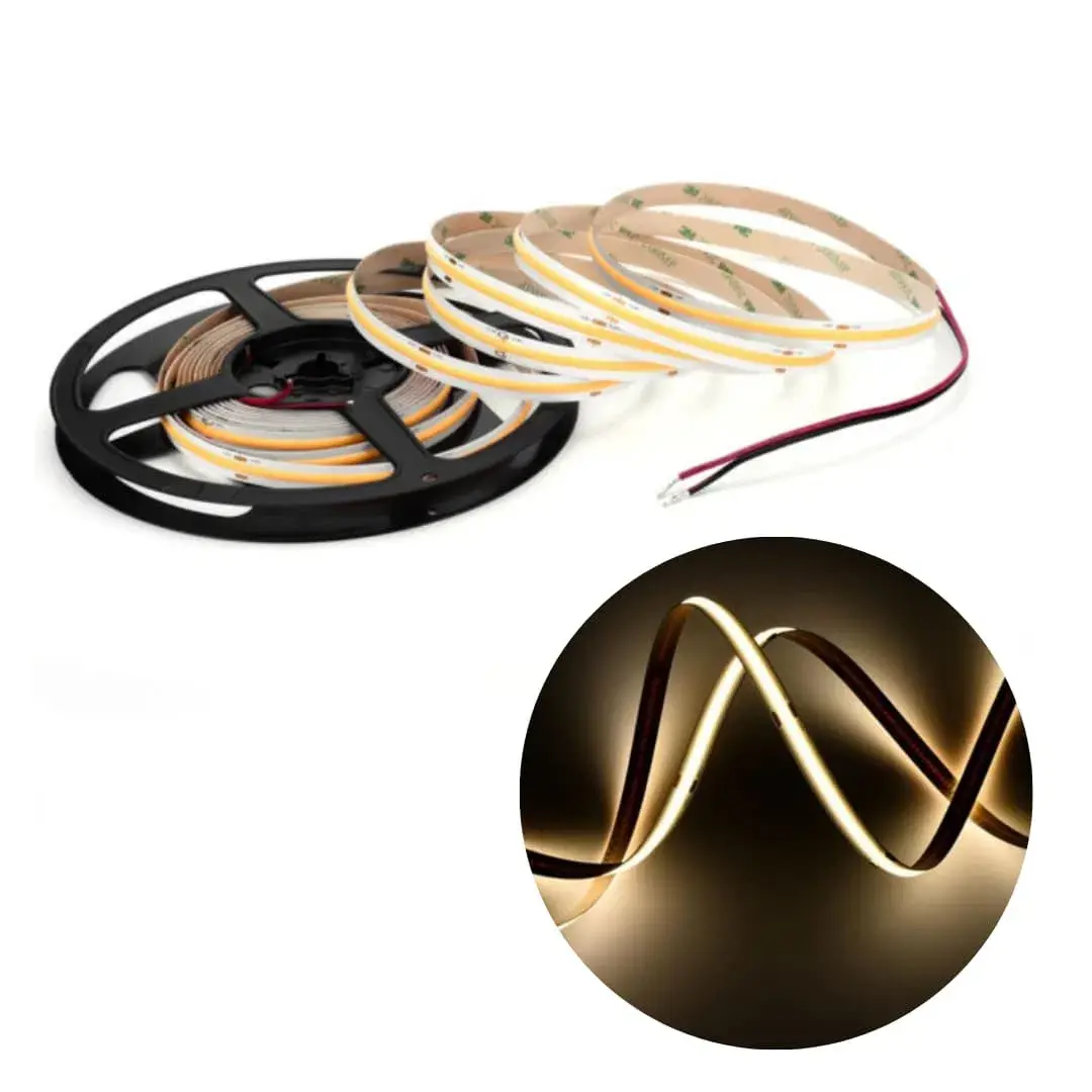 COB LED list 24V | 5mm | 5M | 3000K | 1320lm/m | IP20