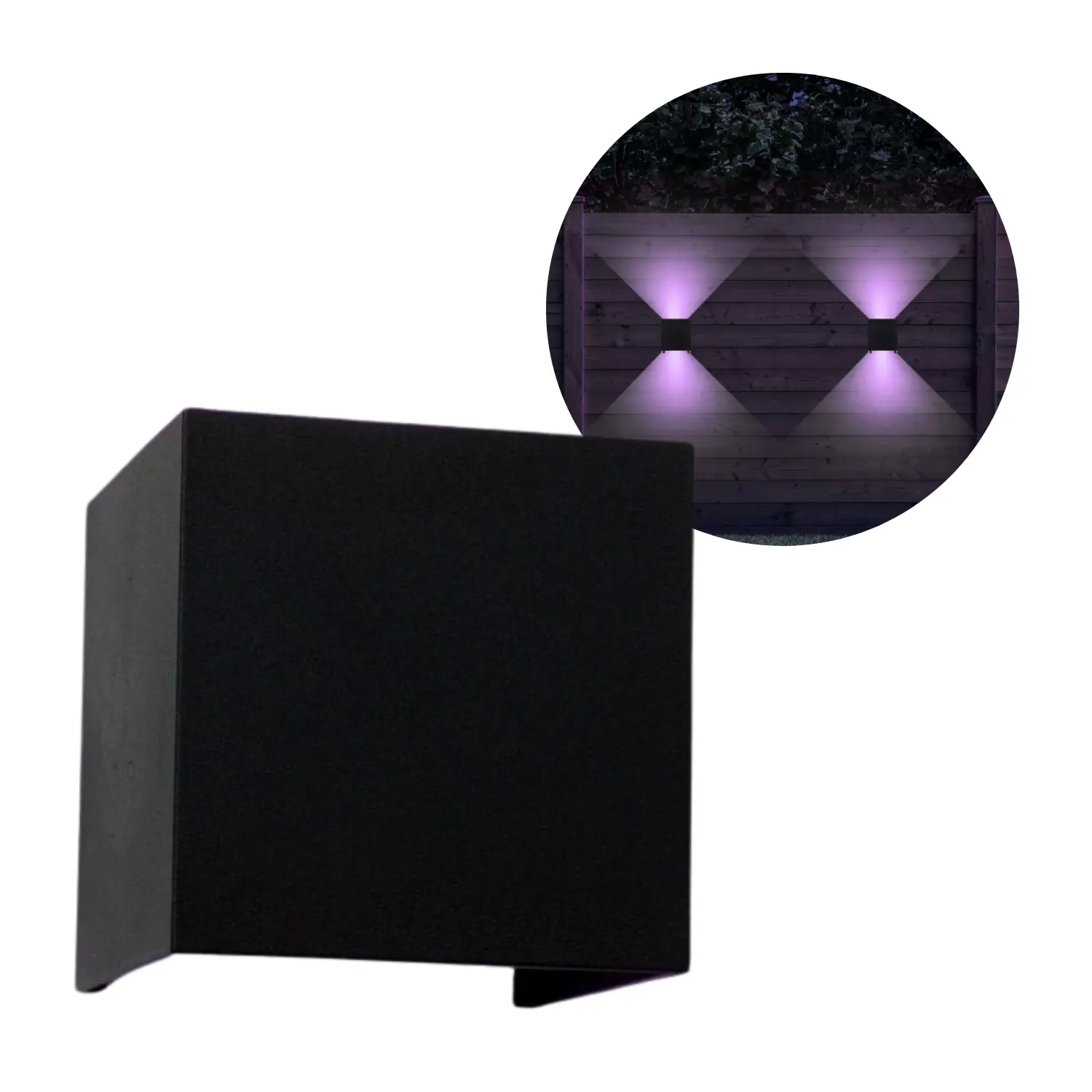 LED wandlamp Tenza dimbaar 2200 tot 6500K 540 lumen 6W zwart