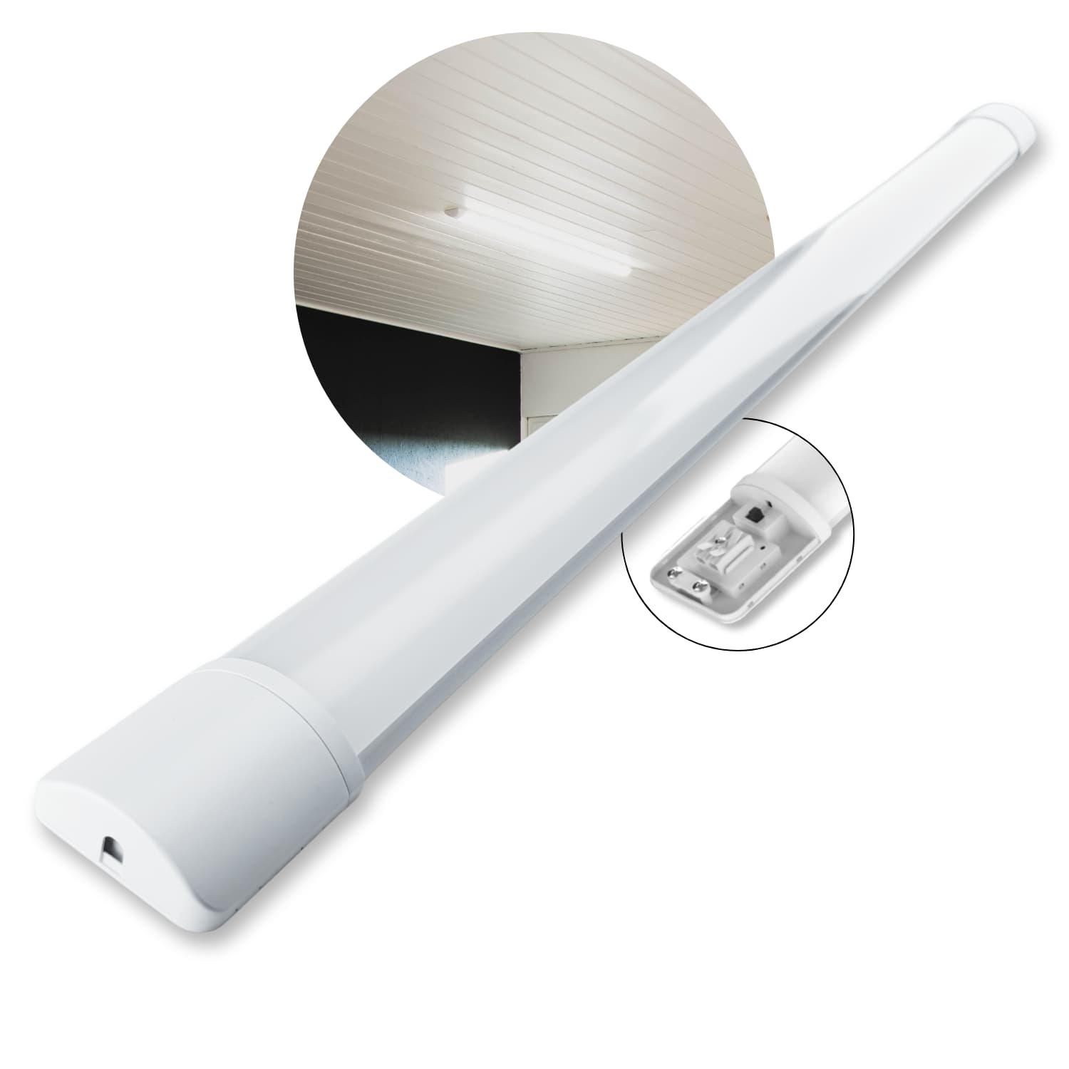 120 cm Flaches LED-Leuchtengehäuse | CCT | 3000 lm | 30 W | IP20