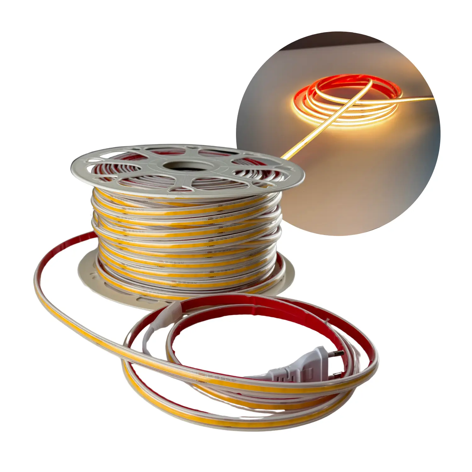 COB LED STRIP 230V | 100m | 4000K | 1050lm/m | 10W/m | IP65 | COB10 G2