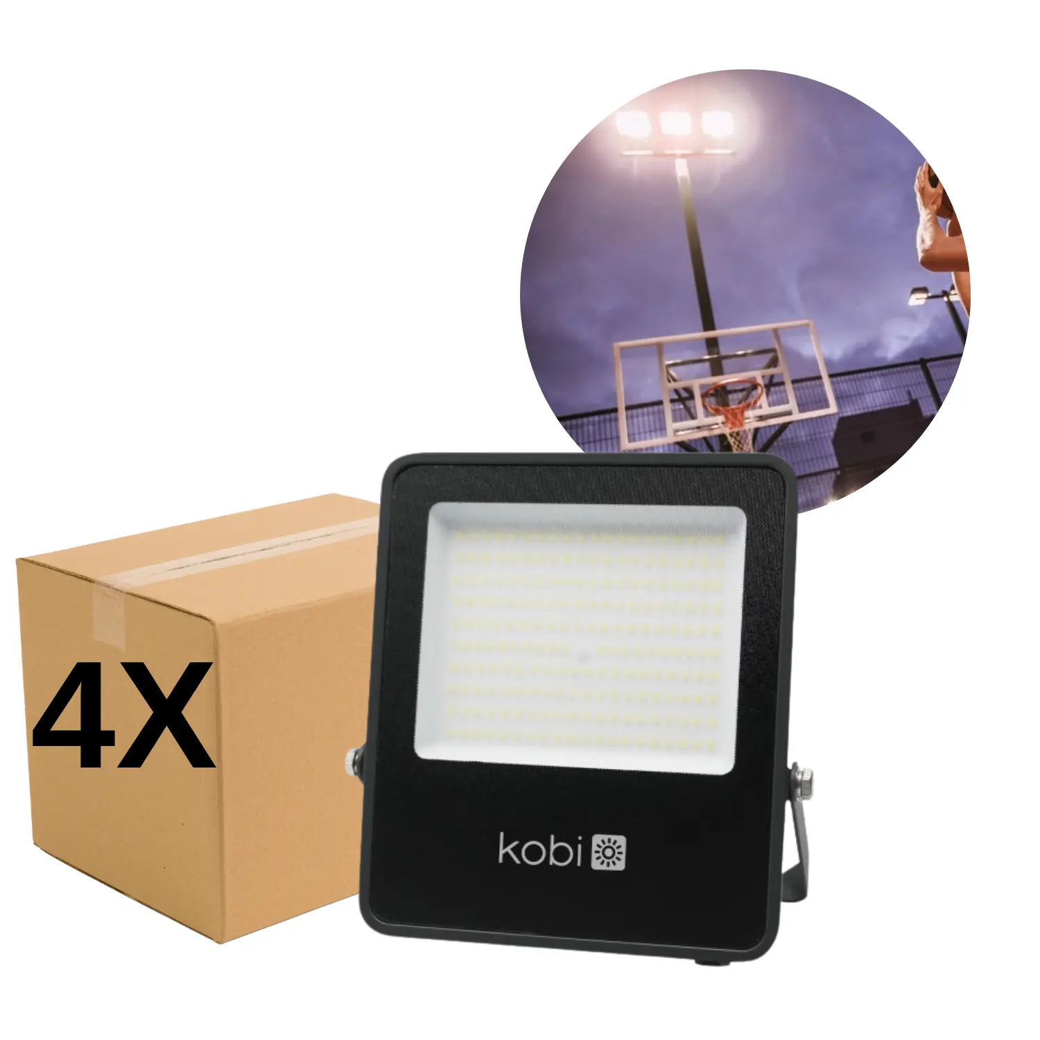 4 st LED-strålkastare | 4000 K | 13 000 lm | 100 W | ULSAN | IP65