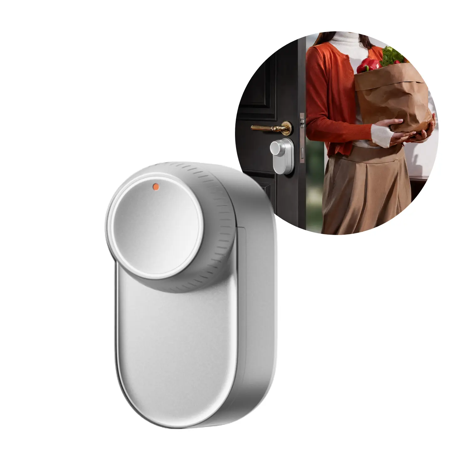 SwitchBot Lock Ultra – smart dörrlås | Silver