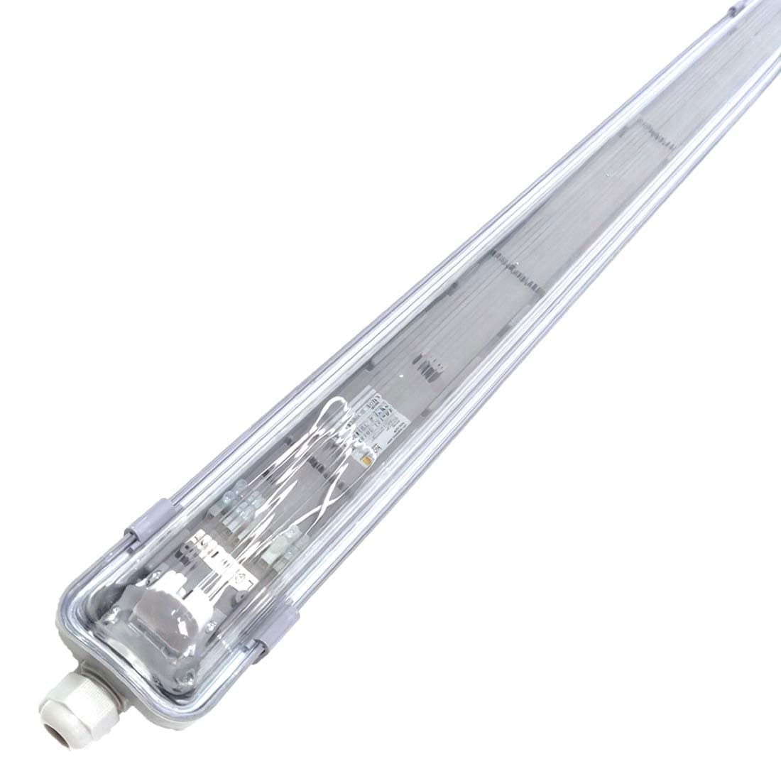 LED Industriarmatur 150cm - Single LED armatur - IP65 - Uden rør