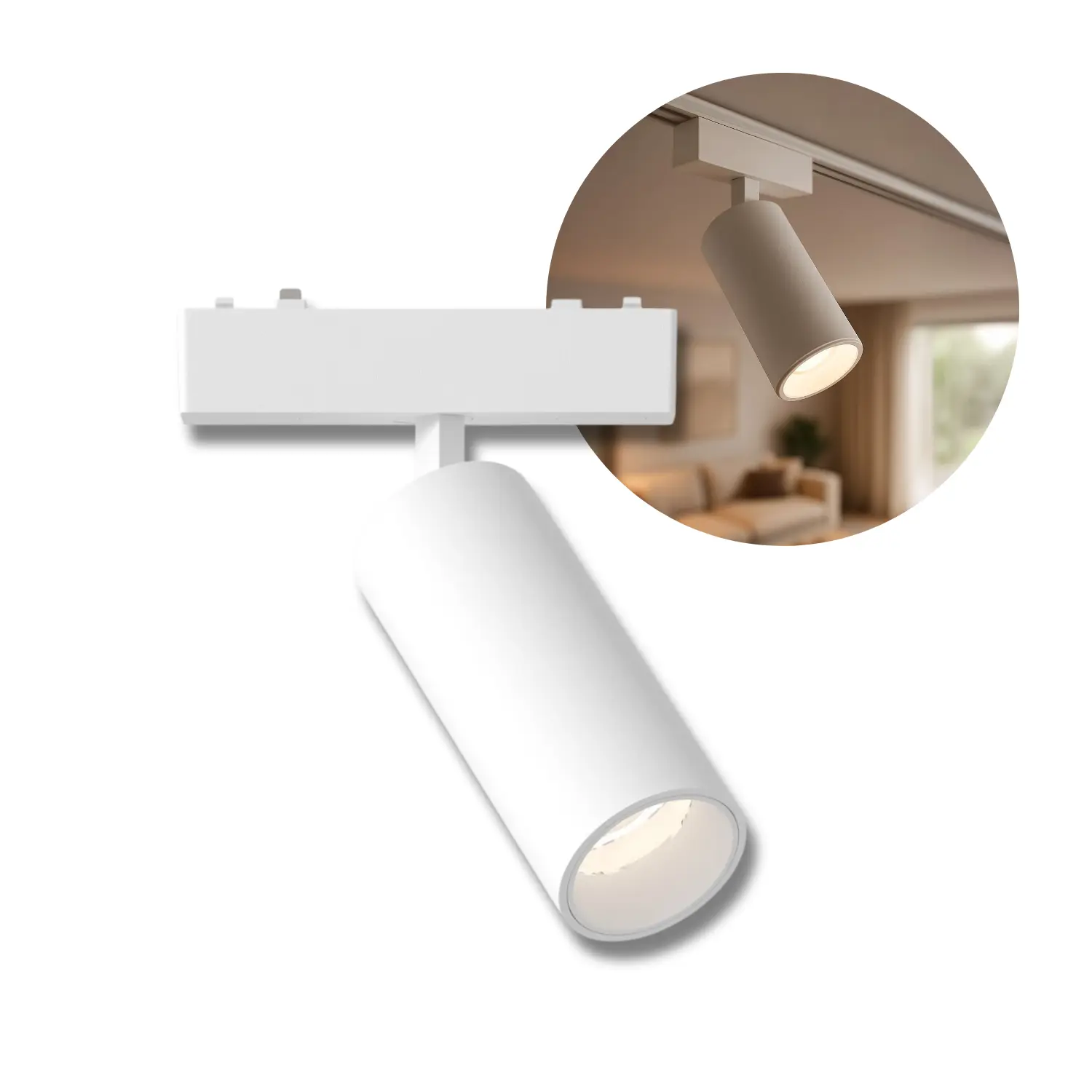 Spotlamp voor SlimTrack railsysteem | 24V | CCT | 530lm | 9W | Wit