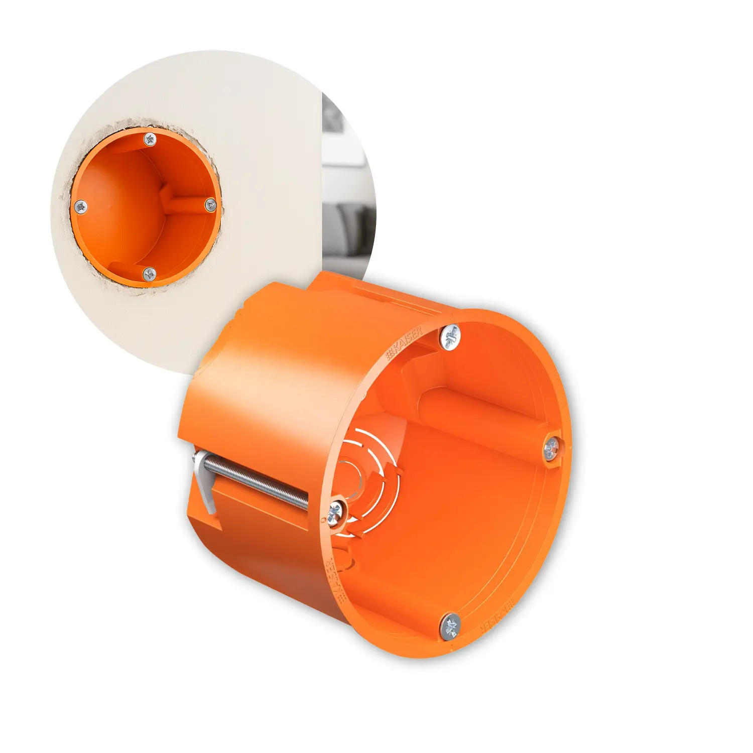 Eurodoos | Inbouwdoos | Ø68MM | Diepte 62MM