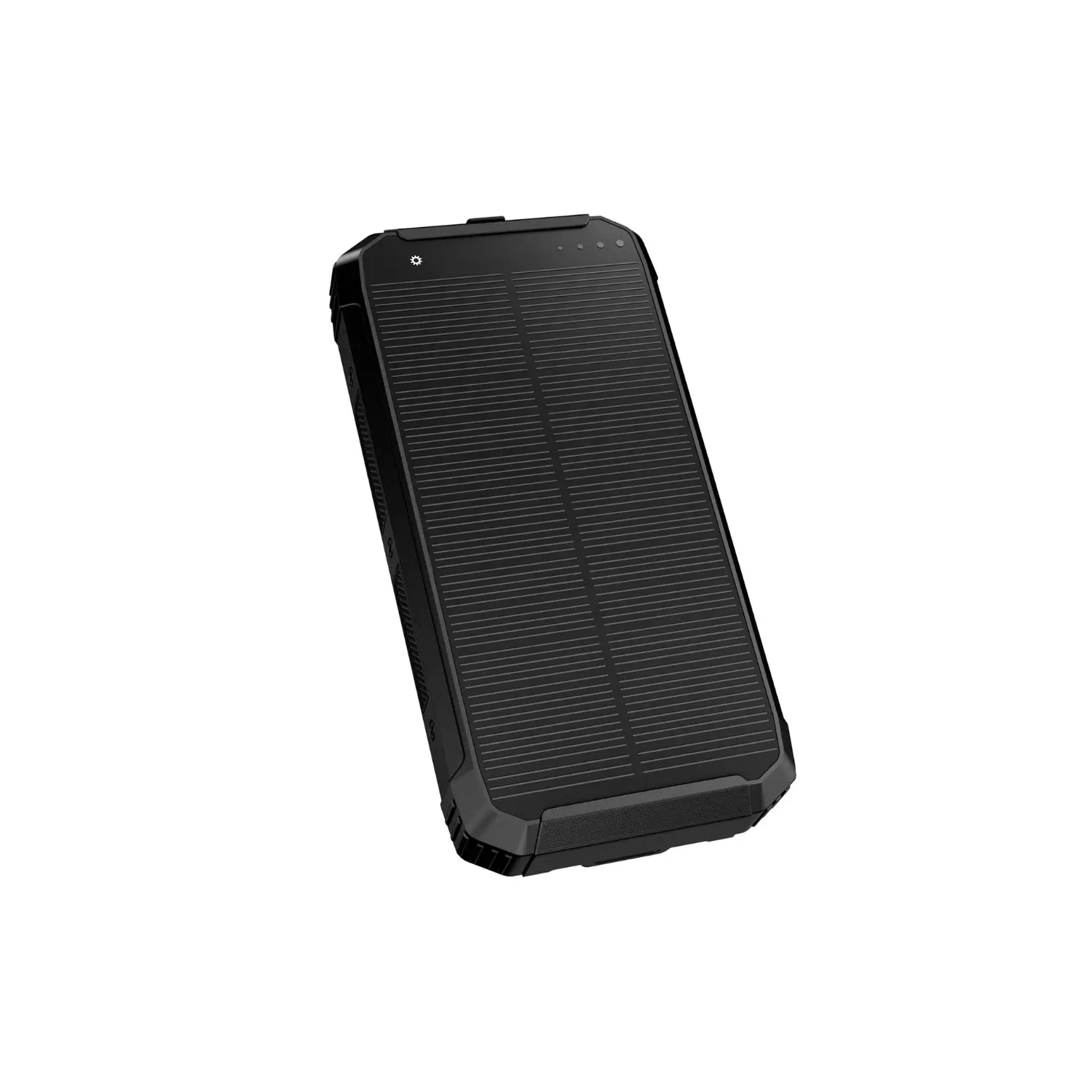 Powerbank mit Solarzelle | 10.000 mAh | 15 W | Schwarz