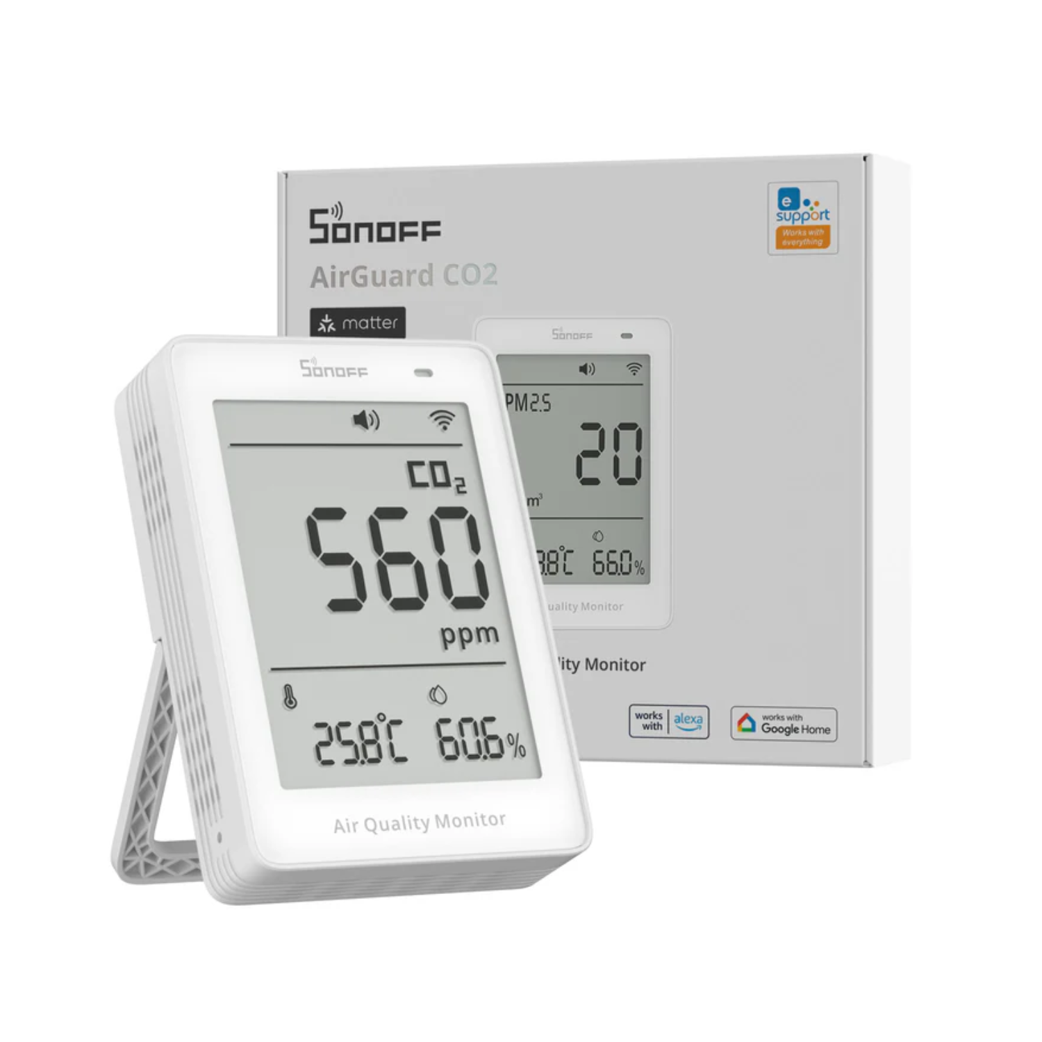Sonoff AirGuard CO2 måler | Matter over WiFi | SAWF-08P