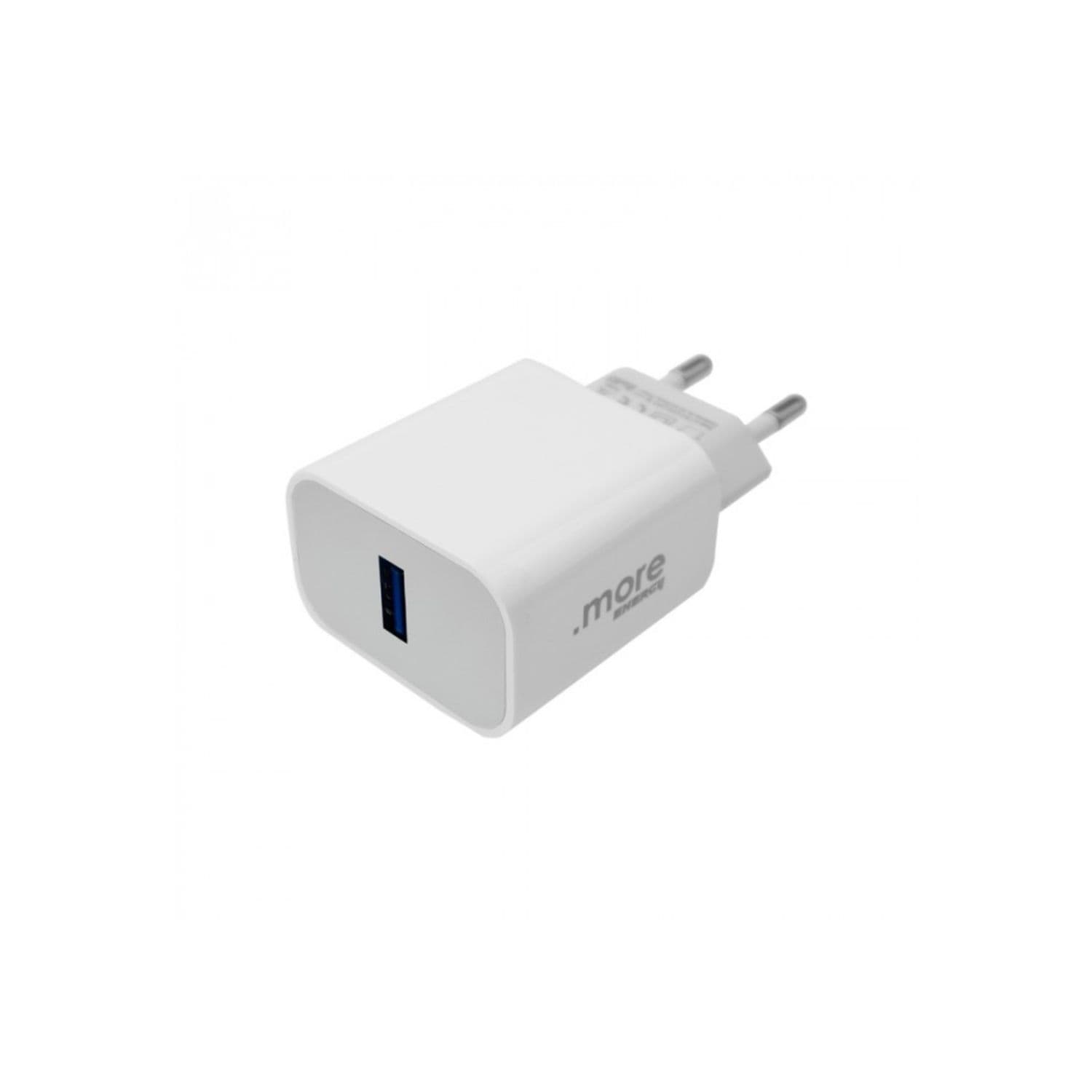 20W oplader | USB A | Mobil oplader | Hvid