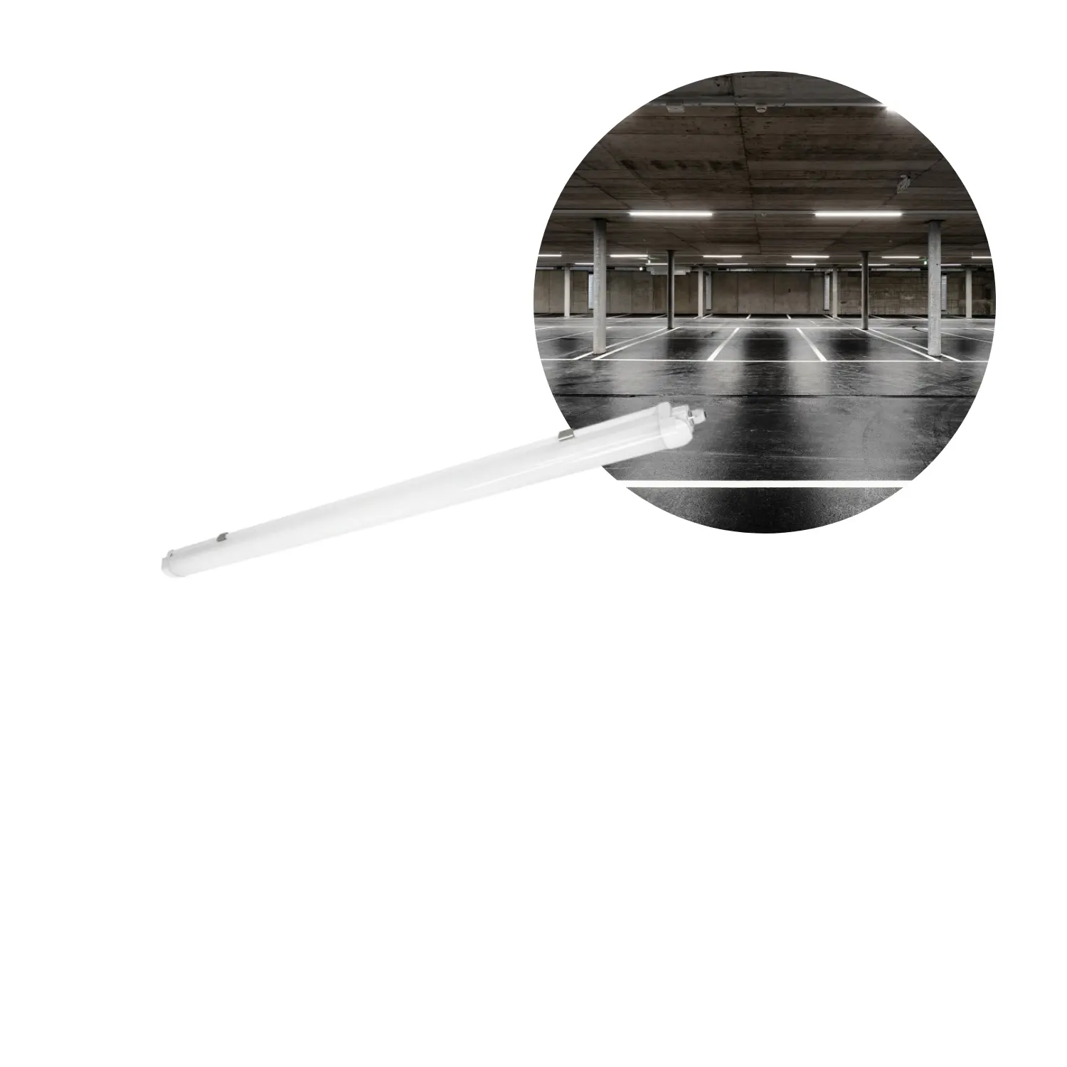 Waterdicht LED-armatuur | 150cm | 4000K | 6500lm | 50W | LUMEXO | Wit