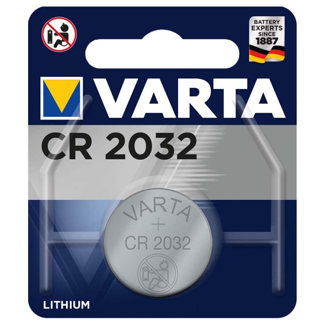 CR2032 - 3V - Knapcelle Batterier - Varta - 1 stk (48059)