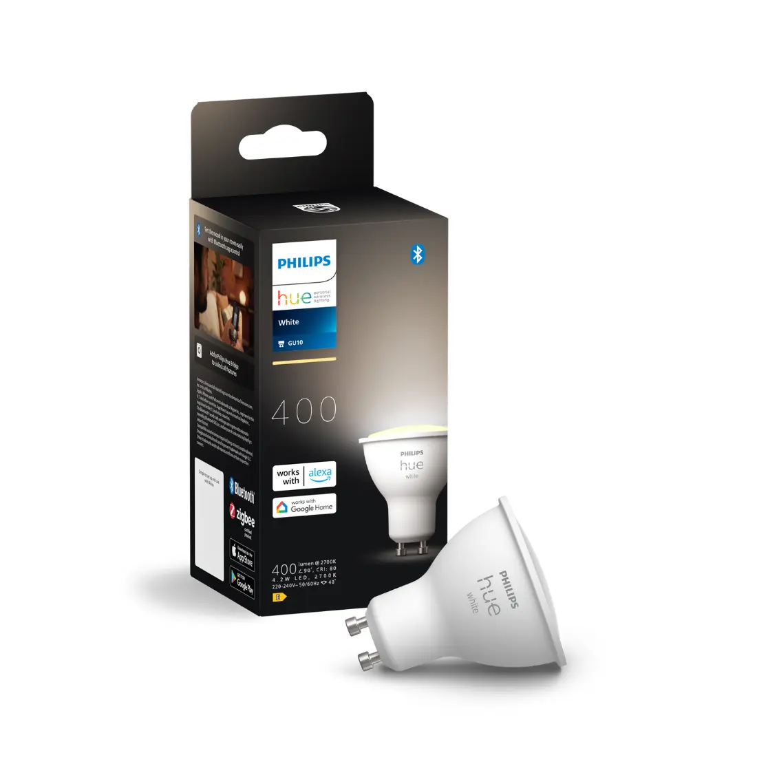 Philips Hue Gu10 White 2700k 400lm 42w