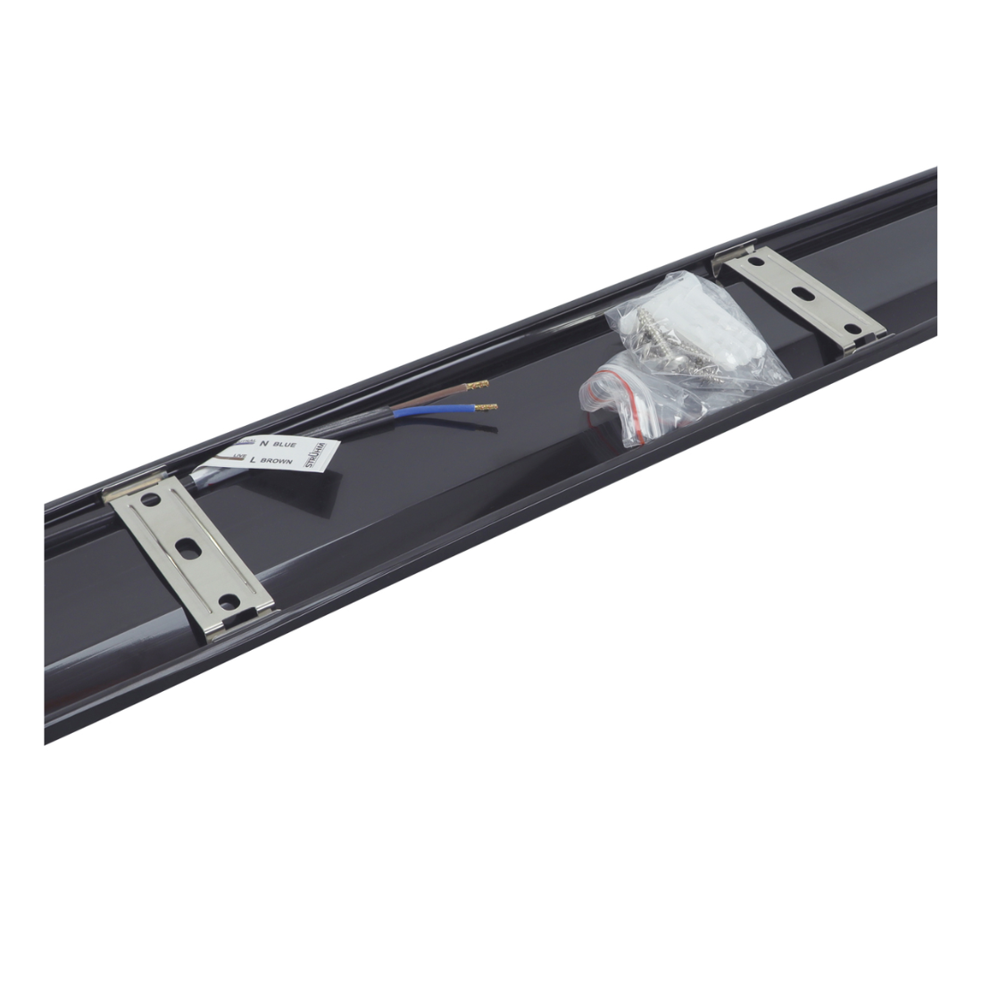 Fladt LED armatur | 120cm | CCT | 25/30/40W | LOTOS | Sort Fladt LED armatur | 120cm | CCT | 25/30/40W | LOTOS | Sort