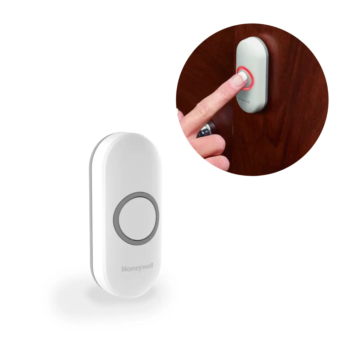 Trådlös ringsignal | 200 meters räckvidd | IP55 | Vit