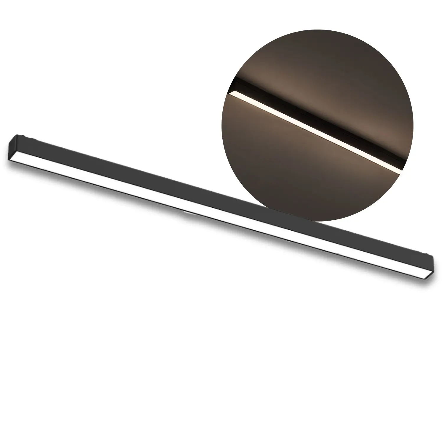 Looplicht voor SlimTrack railsysteem | 61cm | 24V | CCT | 2100lm | 20W | Zwart