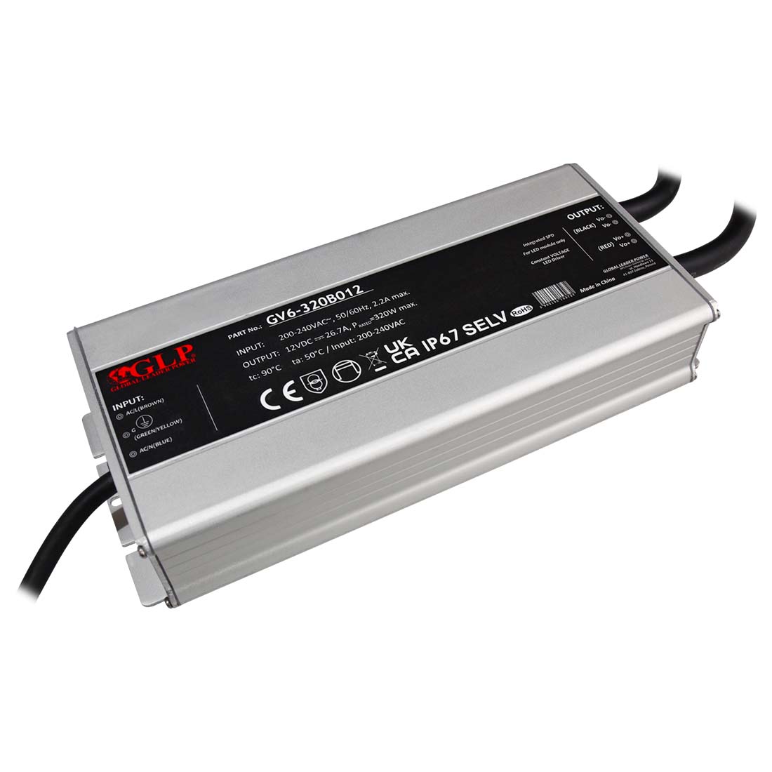 12V LED-Netzteil IP67, 10W–350W, Für Innen & Außen, Wasserdicht – Ideal Für LED-Streifen & Beleuchtung