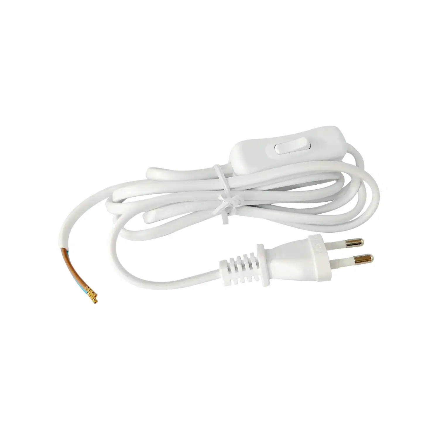 Ledning med Afbryder | 460W | 2,5m | Hvid