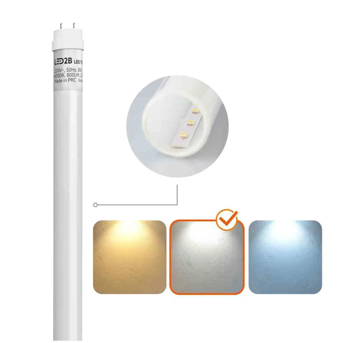 LED Armatur inkl. 18w LED rør | 12 stk. Pakke | 120cm | 4000K LED Armatur inkl. 18w LED rør | 12 stk. Pakke | 120cm | 4000K