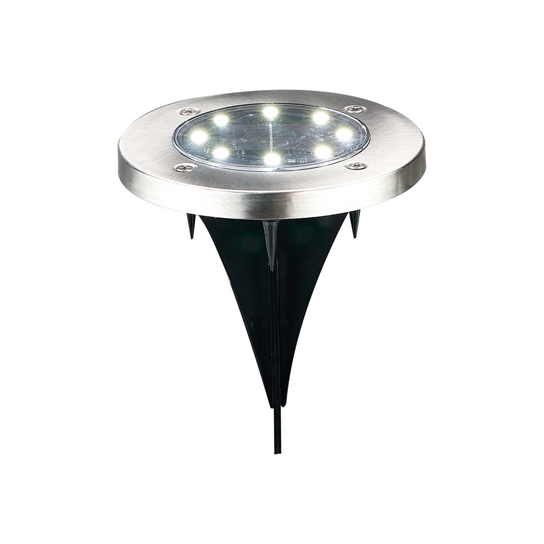 Solcellelampe på Spyd - LED - 6000K - IP44 - Skumringssensor