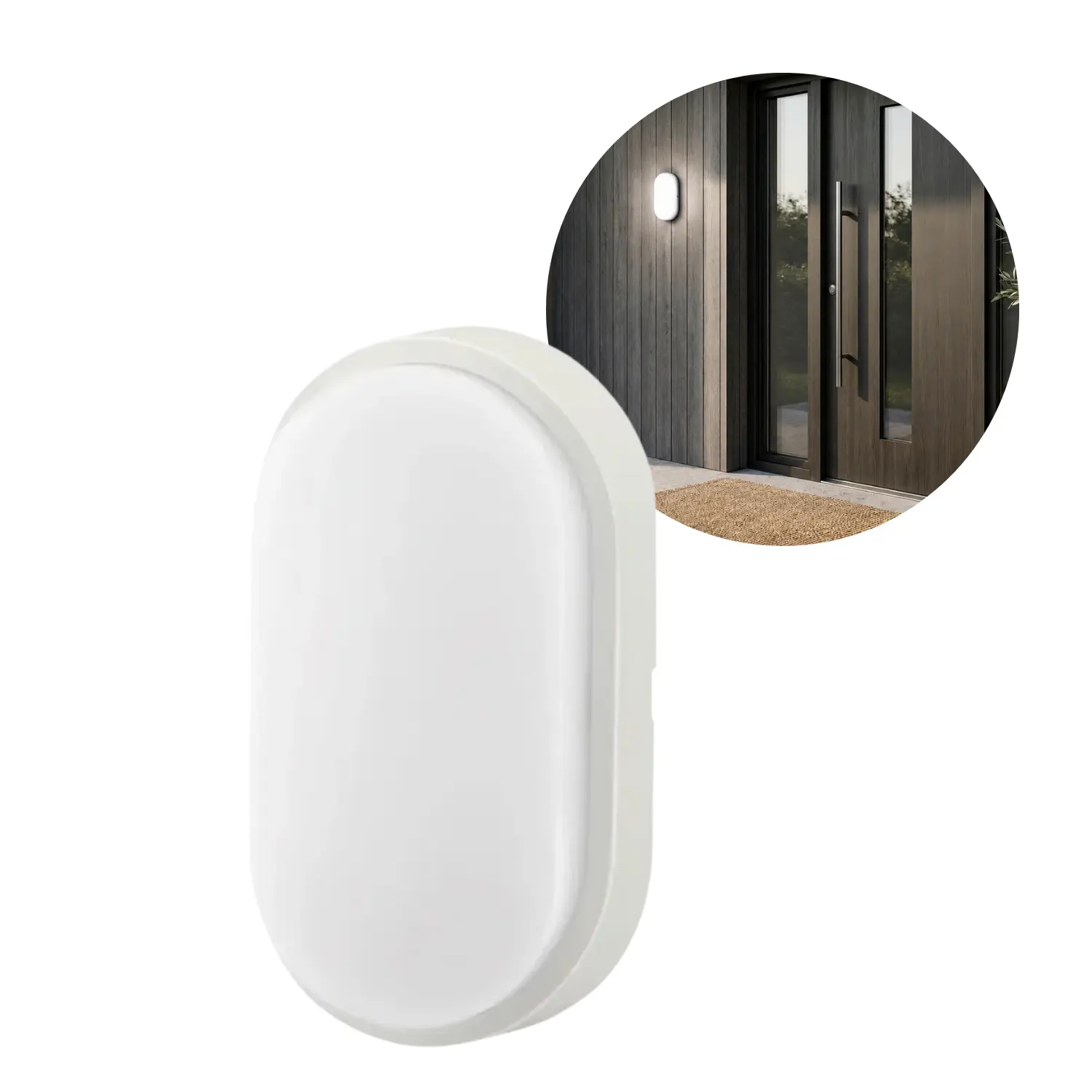 LED Plafond Lampe | Hvid | Ø199 | IP54 | 4000K