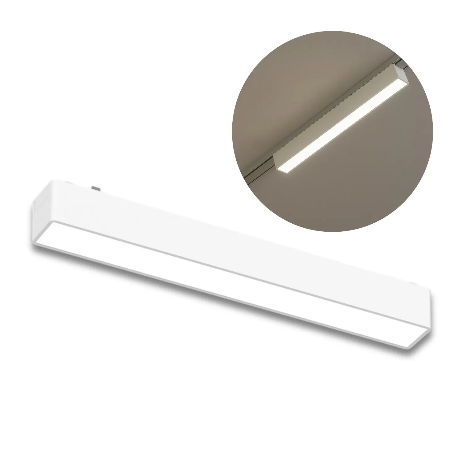 Looplicht voor SlimTrack railsysteem | 23cm | 24V | CCT | 1000lm | 10W | Wit