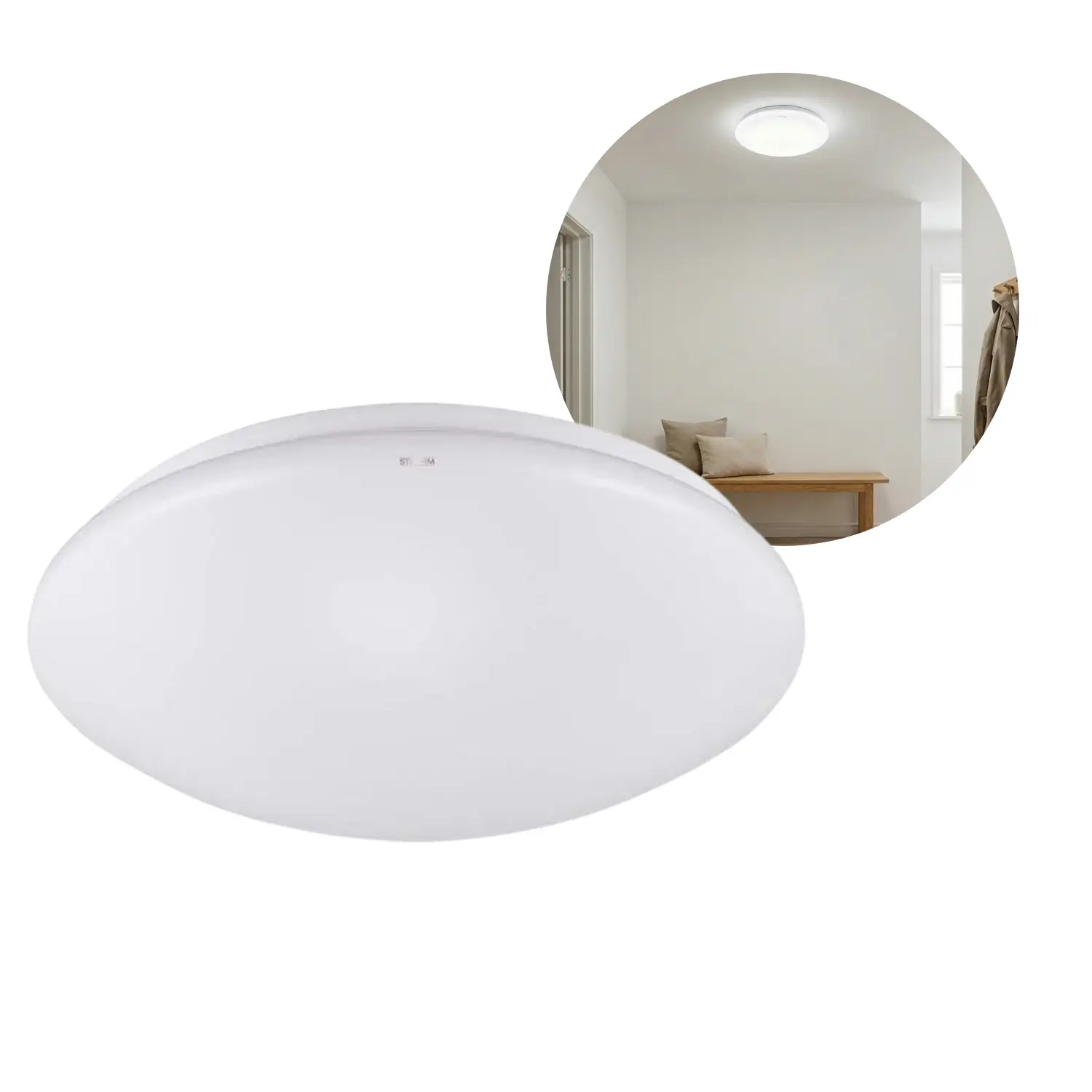 Plafondlamp | 15W | LED | Ø260mm | Wit | 1xE27 