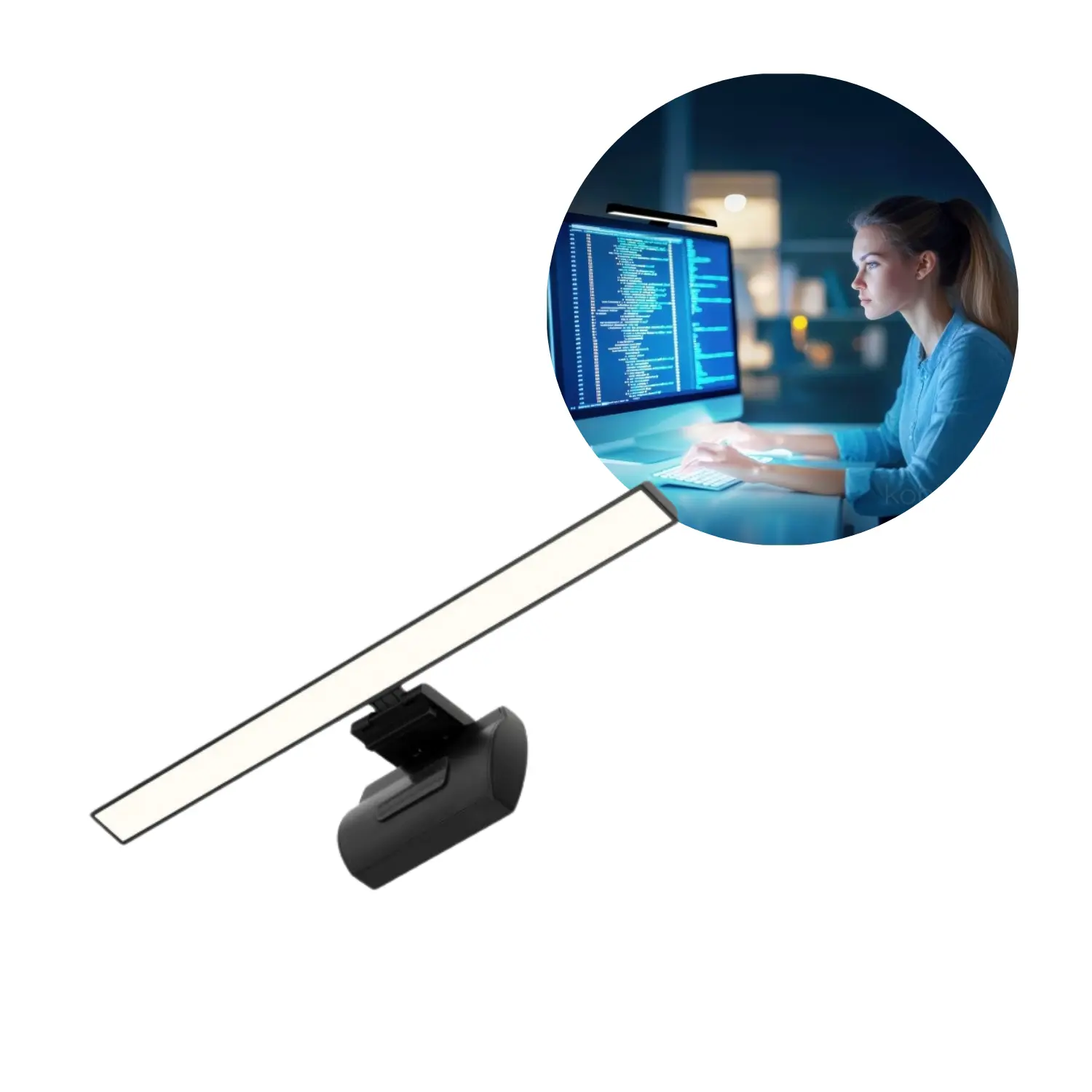 LED-skärmlampa | 230 lm | 5 W | LUME-IQ | Svart