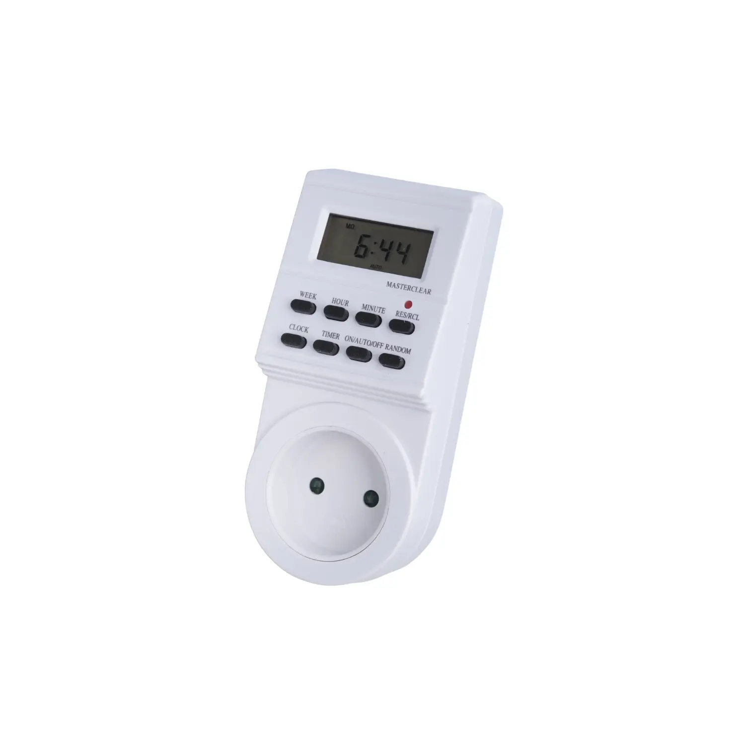 Digital timer för på- och avstängning | utan jord | 230 V | 3680 W | IP20 | Vit
