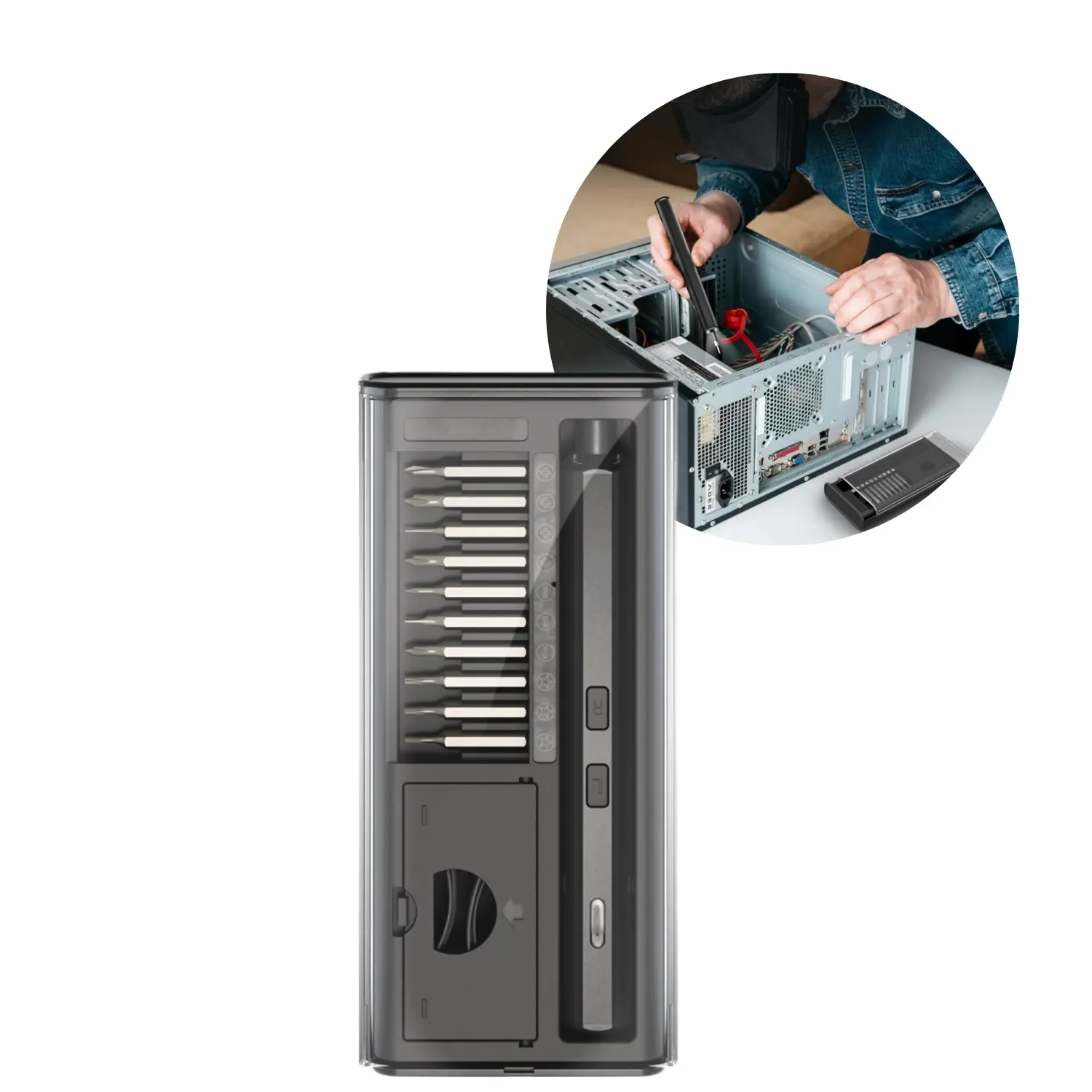 Elektrische Schroevendraaier Precisieset | 20 Stuks | Zwart