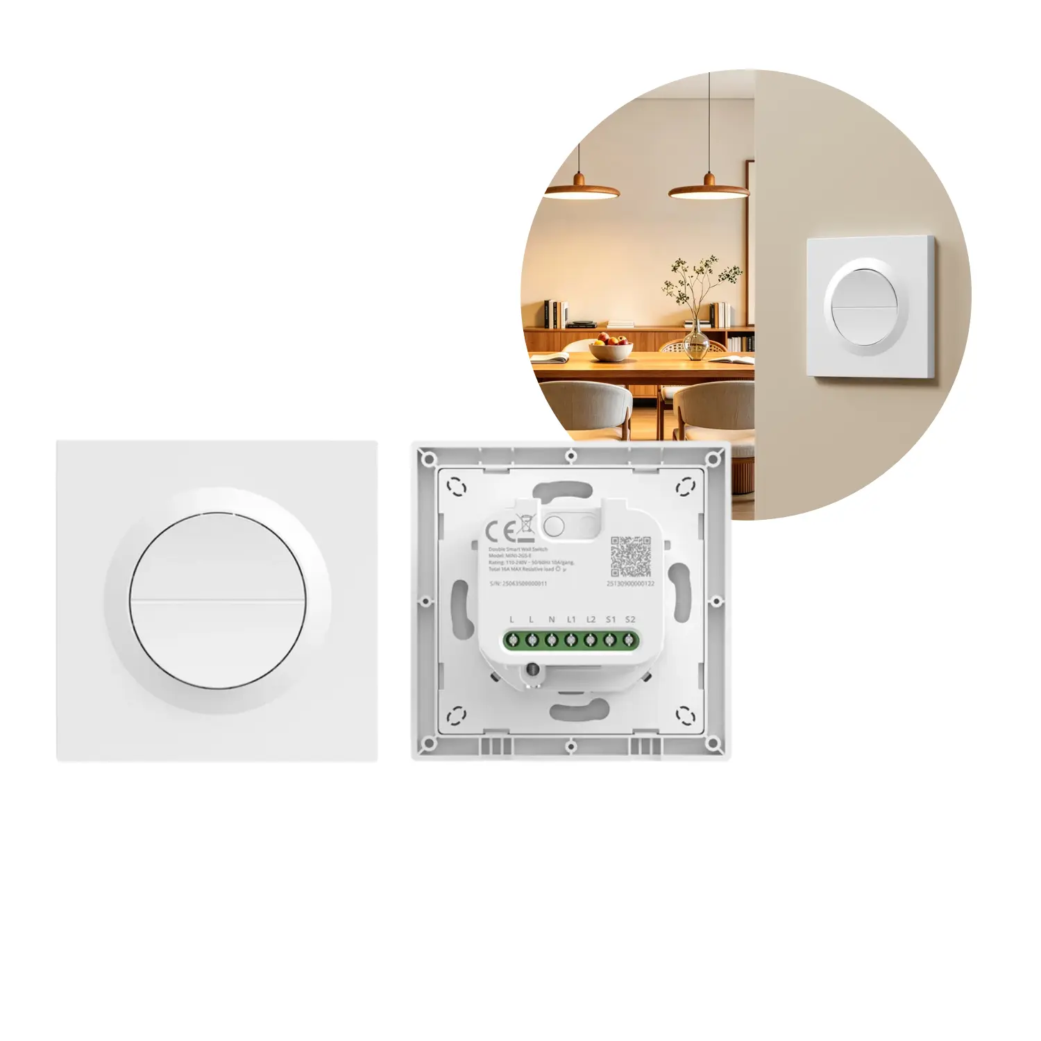 Sonoff Smart vägguttag | Stäng av via Wi-Fi | MINI-2GS-E