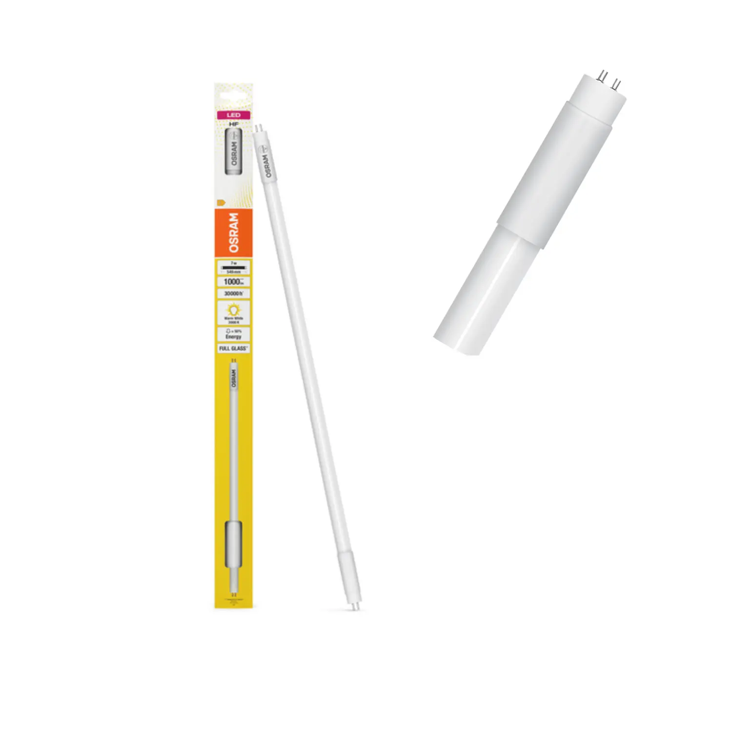 LED Lysstofrør | 549mm | T5 | 3000K | 1000lm | 7W | OSRAM