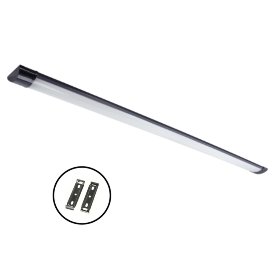 Fladt LED armatur | 120cm | CCT | 25/30/40W | LOTOS | Sort Fladt LED armatur | 120cm | CCT | 25/30/40W | LOTOS | Sort