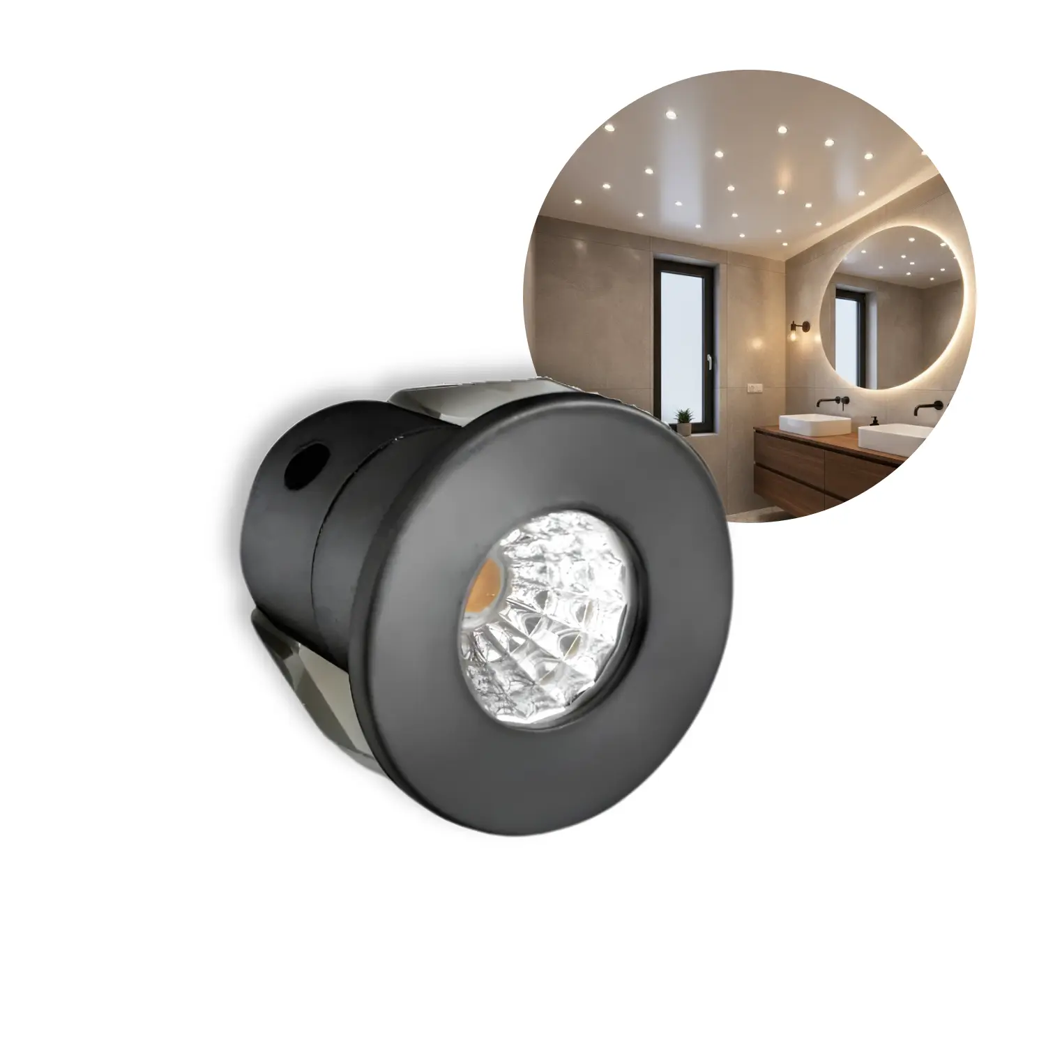 Mini Spot | Sterrenhemel LED | 3000K | 240lm | 3W | MITO MINI | Zwart