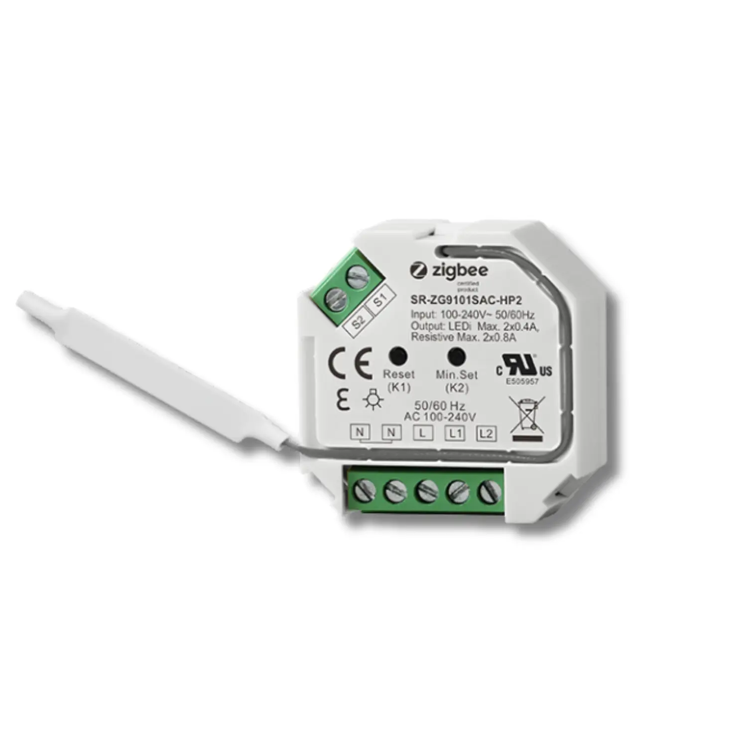 Zigbee Dimmer 3.0 | 2-kanaals | 0-90 W/CH | Philips HUE compatibel