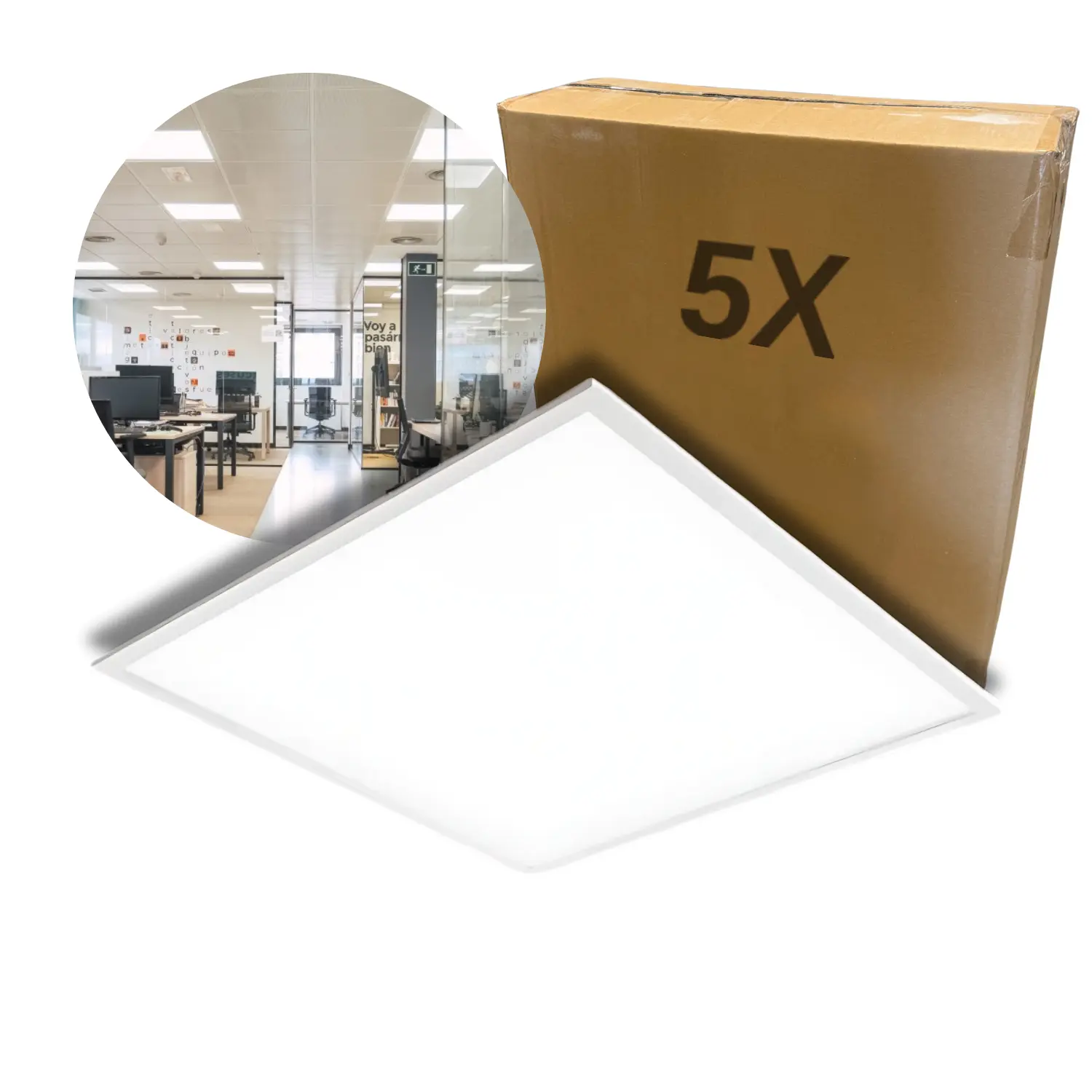 LED Panel 60x60 | 5-Pak | 4000K | 4320lm | 36W | NELIO G2 | Hvid