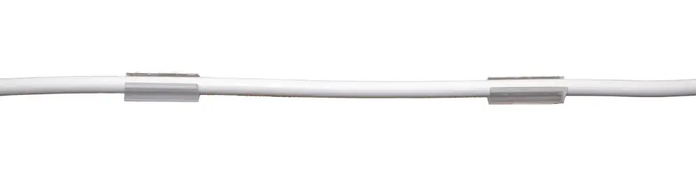 Ledningsclips med Skumtape | 10 stk.| Til Beton | Transparent