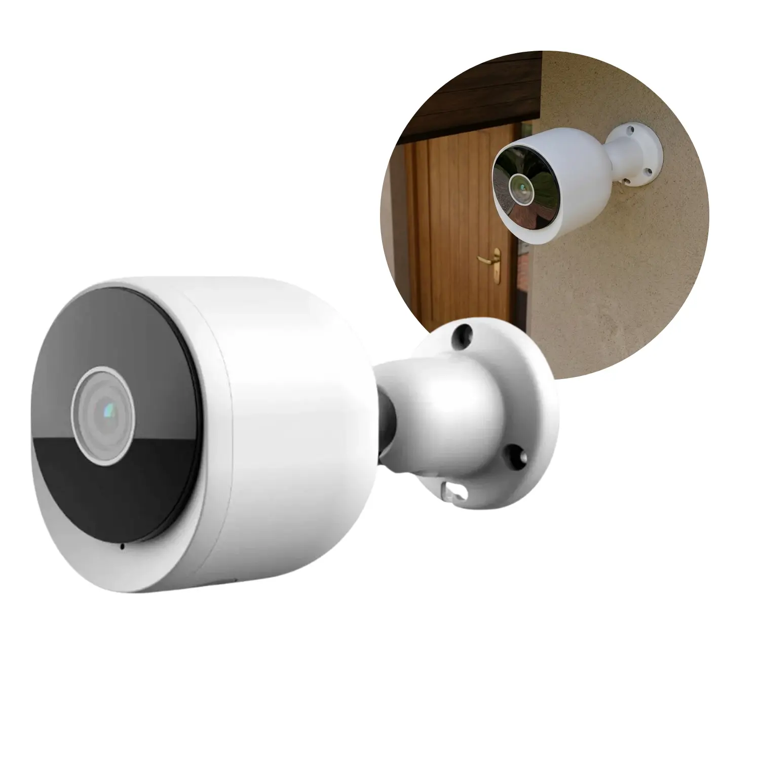 Övervakningskamera Utomhus | WiFi | App | 2K | Nightvision