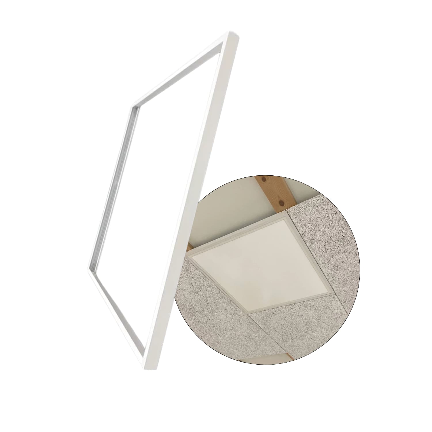 LED Paneel Frame | Plan Med Troldtekt - 25mm | 60x60