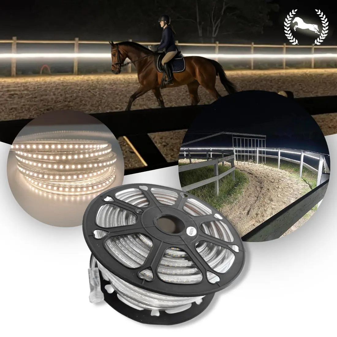 Ridebane lys | 50m | 4000K | 1000lm/m | 8W/m | IP67 | SNAP