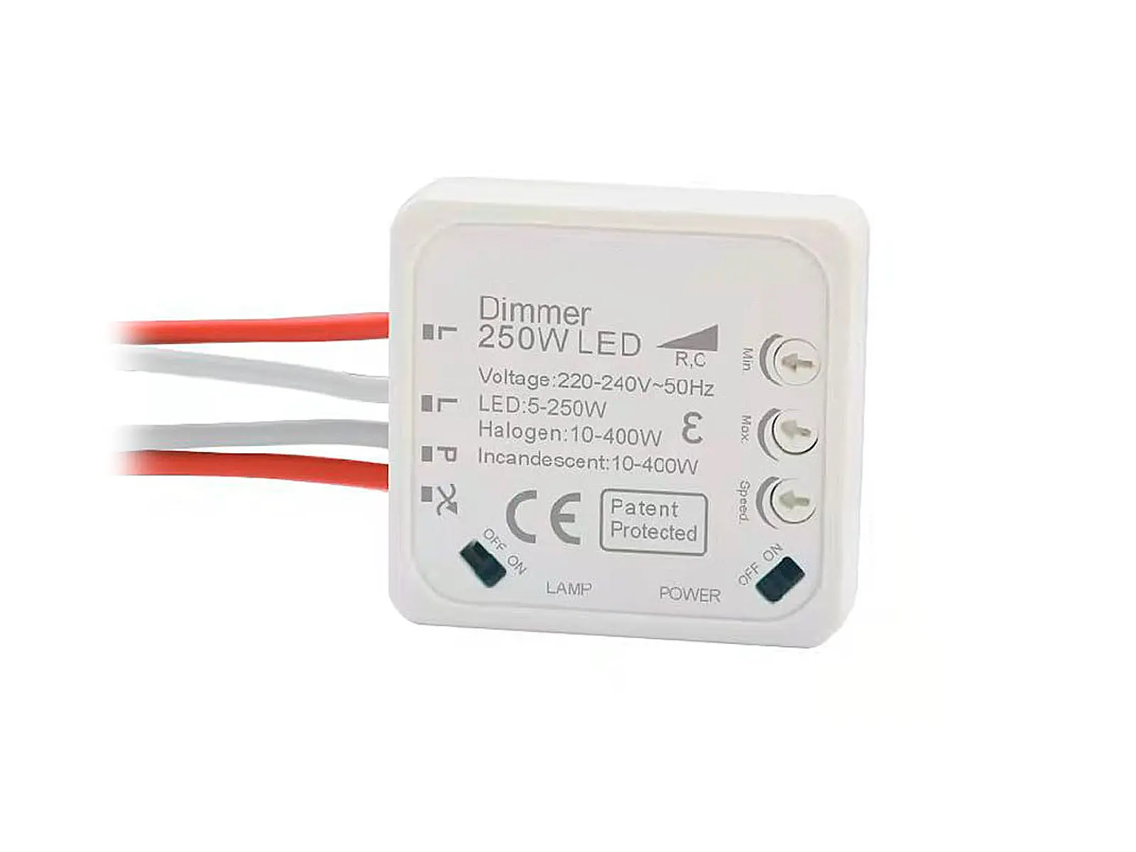LED lysdæmper | 15-250V | Max 400W | Box Dimmer Switch