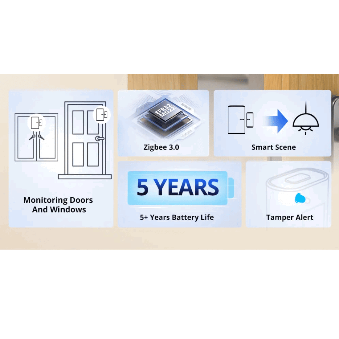 Sonoff Zigbee | Vindue og Dør Sensor | SNZB-04P Sonoff Zigbee | Vindue og Dør Sensor | SNZB-04P