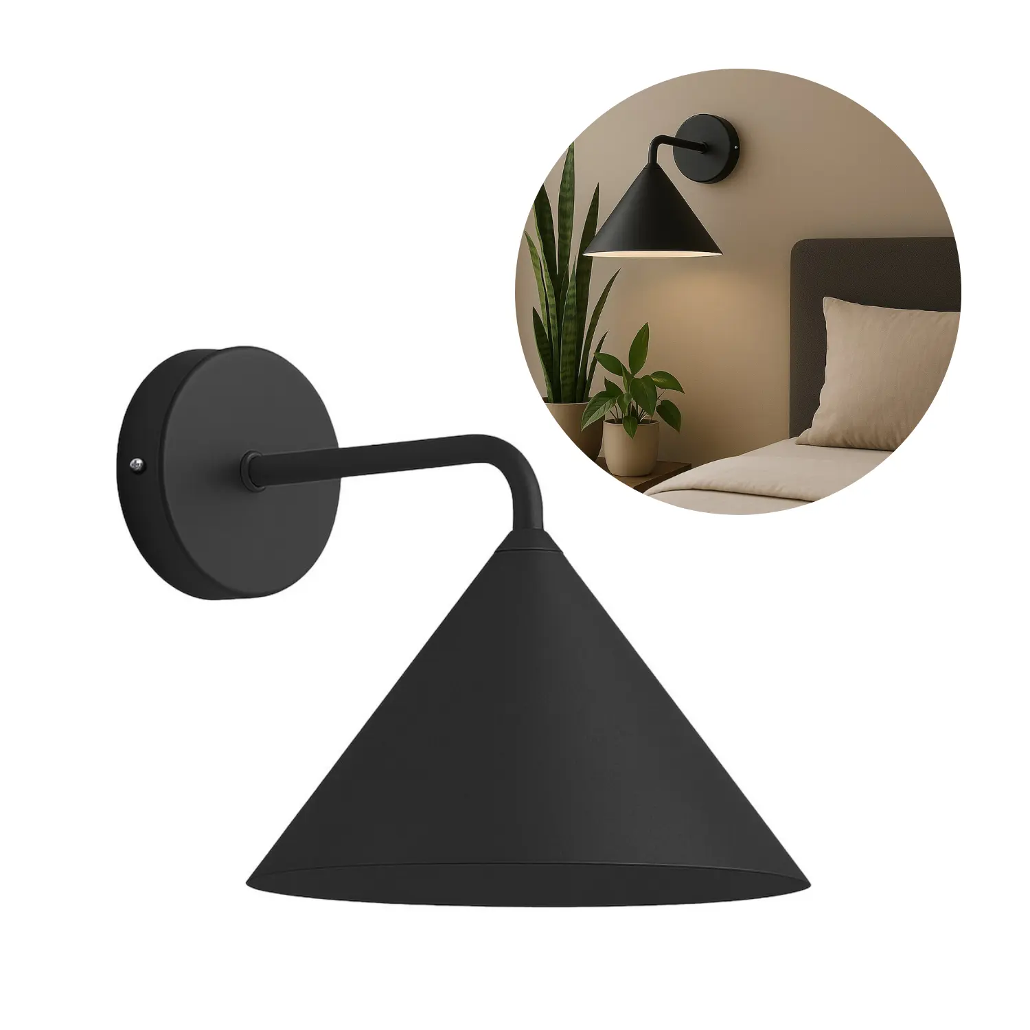 Indendørs Væglampe | 1x GX53 | IP20 | CAPITAL | Sort