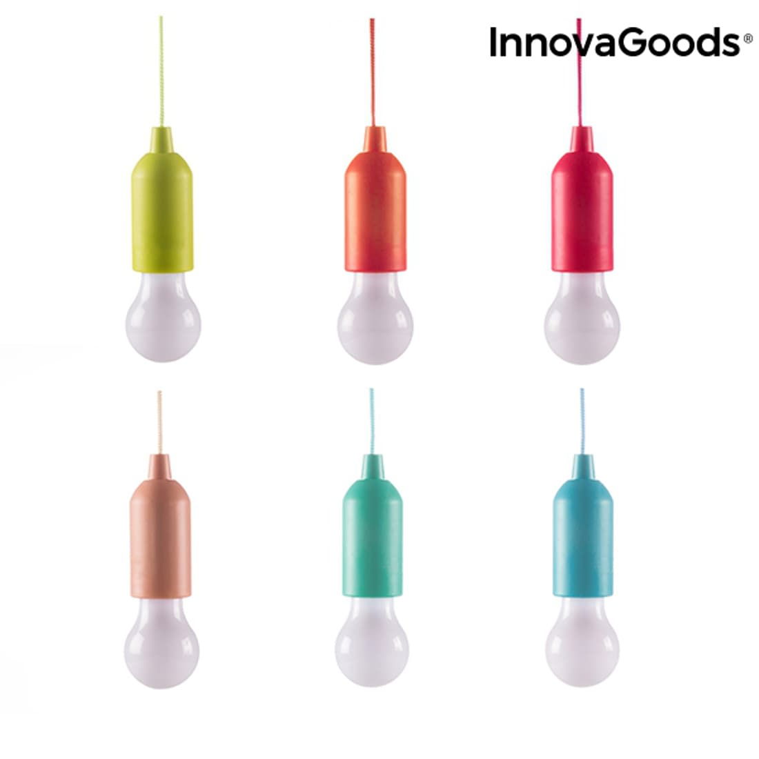 Pull Light | Retro Lamper | LED | 1. Stk | Asst. farver | Innovagoods Pull Light | Retro lampa | LED | 1. St | Asst. färger | Innovagoods