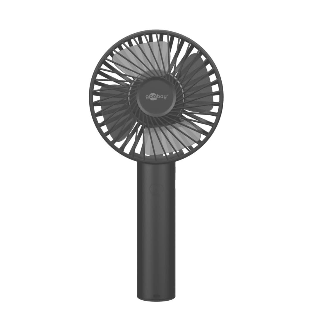 Se Håndholdt Ventilator - Genopladelig via USB - inkl. bord stander. hos PlusLED.dk