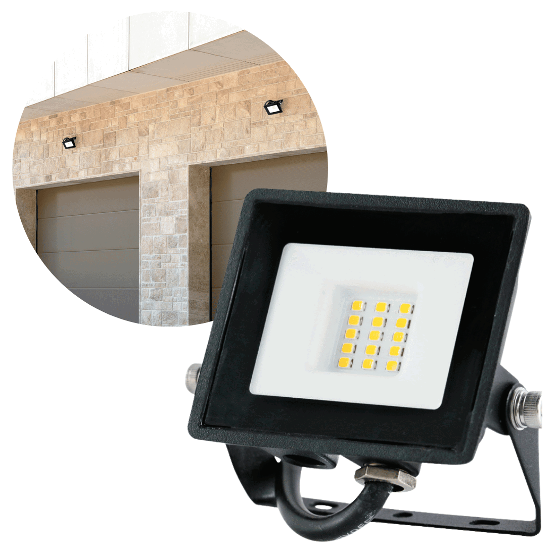 LED schijnwerper | 10W | 735lm | 6500K | IP65